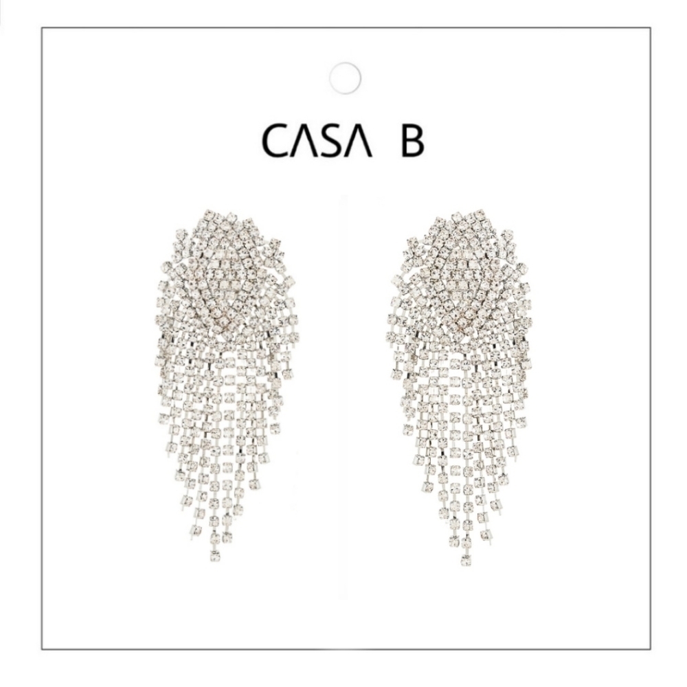 NEW to CASA B💫| Marquise Crystal Duster Statement Earrings